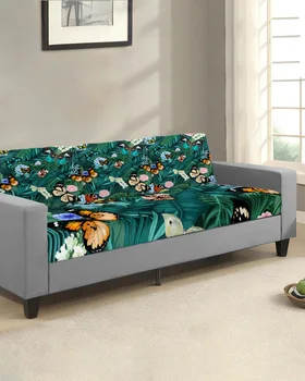 Цветок в скандинавском стиле, пальмовый лист, бабочка, чехол для подушки сиденья, протектор для дивана, Эластичные Моющиеся Съемные чехлы для диванов