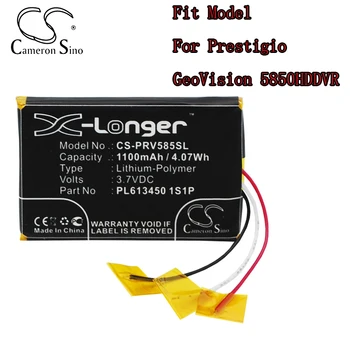 Аккумулятор для GPS-навигатора Cameron Sino 3,7 В для Prestigio GeoVision 5850HDDVR 1100 мАч