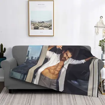 Сексуальное одеяло Can Yaman, фланель, весна / осень, Модель-актер, Мышцы живота, Дышащее теплое одеяло для постельного белья, офис