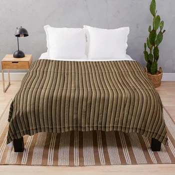 Покрывало с коричневой бамбуковой текстурой дизайнерские одеяла для дивана