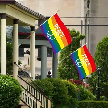 Флаг ЛГБТ 3x5 футов Флаги и баннеры Гордости лесбиянок, геев, бисексуалов и трансгендеров Радужный флаг 2