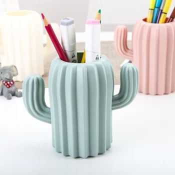 Европейская пластиковая ваза для домашнего декора, имитация керамической вазы для кактуса, Цветочный горшок, Свадебное украшение, Небьющийся Креативный держатель для ручки