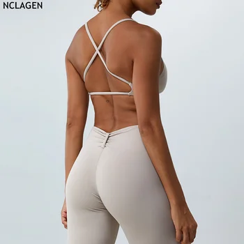 Дышащий бюстгальтер для йоги NCLAGEN, женский спортивный жилет для бега, красивый топ для фитнеса на спине, бюстгальтер для тренировок в тренажерном зале, укороченный холтер, Сексуальный