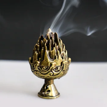 Мини-антикварная печь Бошан бронзовая курильница для благовоний копия золотой медной печи Бошан домашняя печь из агарового дерева и сандалового дерева
