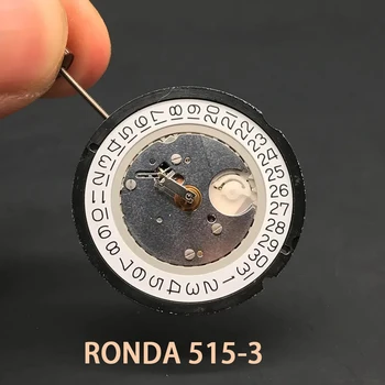 Детали Кварцевый механизм Ronda 515 515-3 Батарея 371 Renata с датировочным колесом Фирменный механизм 1 Jewels для замены наручных часов