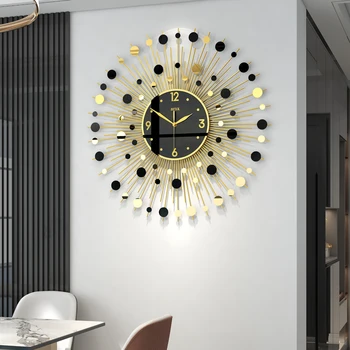 Кварцевые настенные часы для гостиной, роскошные современные подвесные настенные часы без звука, бытовые модные настенные украшения в скандинавском стиле, украшения для дома