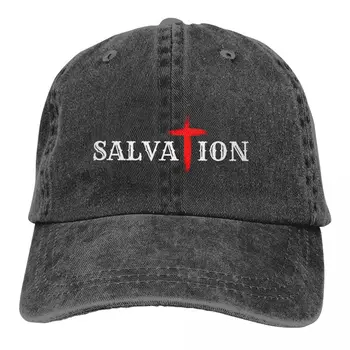 Выстиранная мужская бейсболка Salvation Trucker Snapback Кепки, папина шляпа, крест Иисуса Бога, шляпы для гольфа
