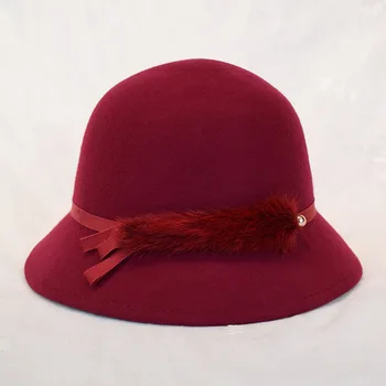 Винтажная женская шерстяная шляпа, осенне-зимняя модная кепка с широкими полями, пляжные зимние шапки для женщин, элегантные дорожные кепки
