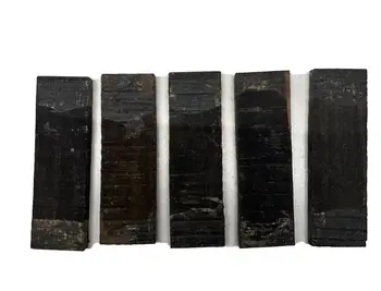 5 упаковок заготовок для ножей из габонского черного дерева-Токарные заготовки из дерева 6 