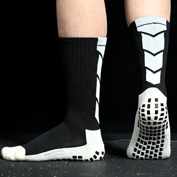 Мужские футбольные нескользящие носки Pads Grip 2023, противоскользящие для футбола, баскетбола, спортивных носков