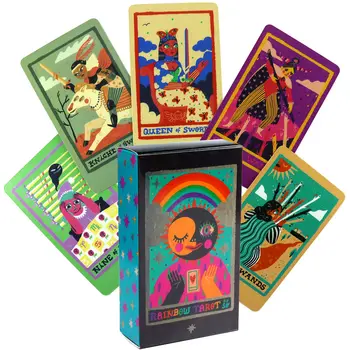 Rainbow Tarot, новая английская карточная настольная игра от бренда Rainbow Tarot, хорошо продается во внешней торговле