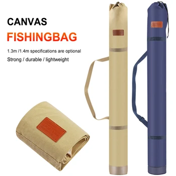 Многофункциональная сумка для хранения рыболовных снастей Большой емкости, чехол для рыболовных снастей, утолщенный холст, износостойкий для рыболова