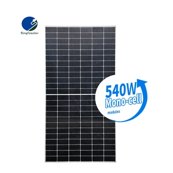 Монокристаллические солнечные панели мощностью 540 Вт с полуэлементной панелью Цена солнечной панели для солнечной энергетической системы