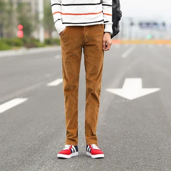 Высококачественные Новые мужские деловые брюки на осень и зиму 2023 года, прямые вельветовые брюки, дышащие повседневные брюки
