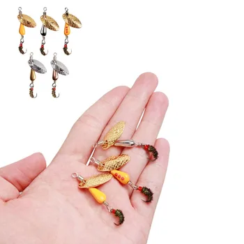 Рыболовный крючок Micro Fly с блестками из семян дыни 2,7 г /5 см, Вращающаяся Петля с растопыренными блестками, Ложная Приманка