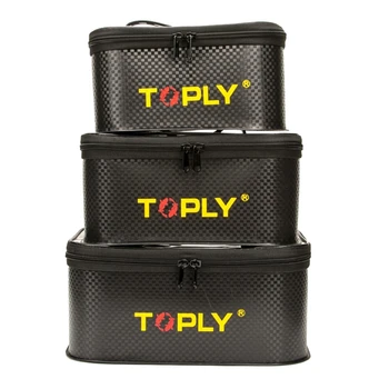 TOPLY 3-х упаковочная квадратная сумка для хранения большой емкости, подходящая для набора рыболовных принадлежностей на открытом воздухе.