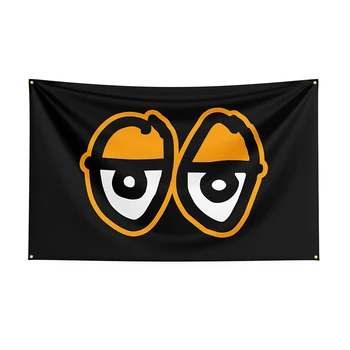 Флаг Krookeds размером 3x5 футов, баннер для скейтбордов с принтом из полиэстера для декора, баннер ft Flag DecorFlag для декора 1