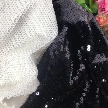 Черные блестки Кружевная ткань DIY Вечернее платье Вечернее платье Швейные аксессуары ткань V2997