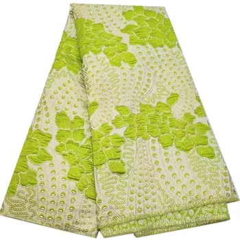Африканская кружевная ткань с пайетками 2023, Французская сетчатая кружевная ткань с блестками для пошива Женского вечернего платья F3755