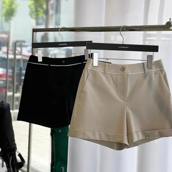 23 новых женских контрастных перекатывающихся полоски для гольфа, облегающие эластичные шорты с высокой талией, короткие брюки