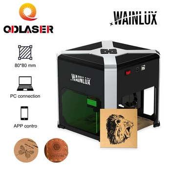 QDLASER Лазерный Гравер Wainlux K6 Mark Принтер Резак Деревообрабатывающие Станки Пластиковые 3000 МВт Bluetooth Мини Гравировальный Станок